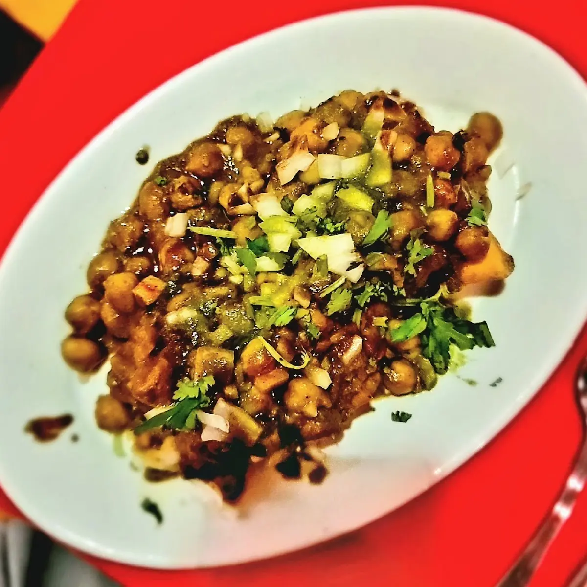 Samosa Chat Vegan