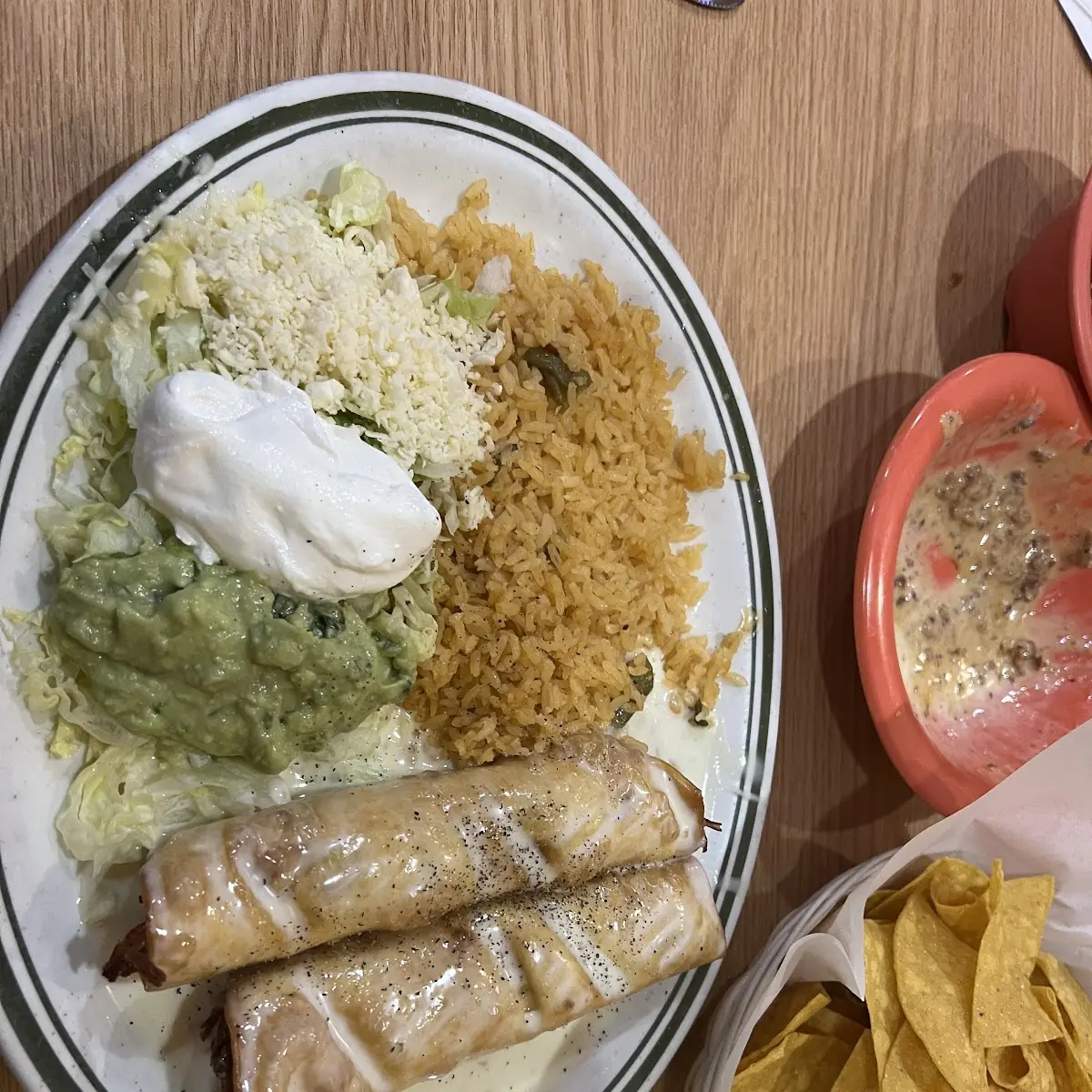 Enchilada with Rice and Beans