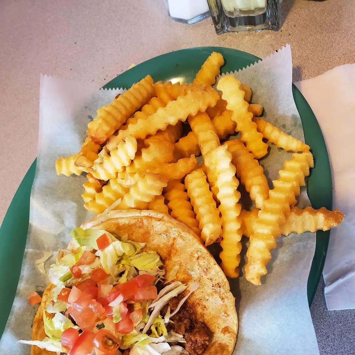 Kids Ground Beef Taco and Fries