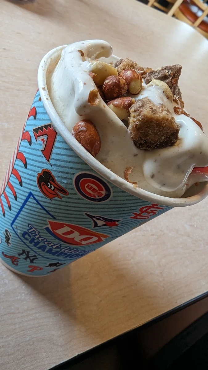 Reese's Peanut Butter Cup Blizzard w Whole Peanuts Added