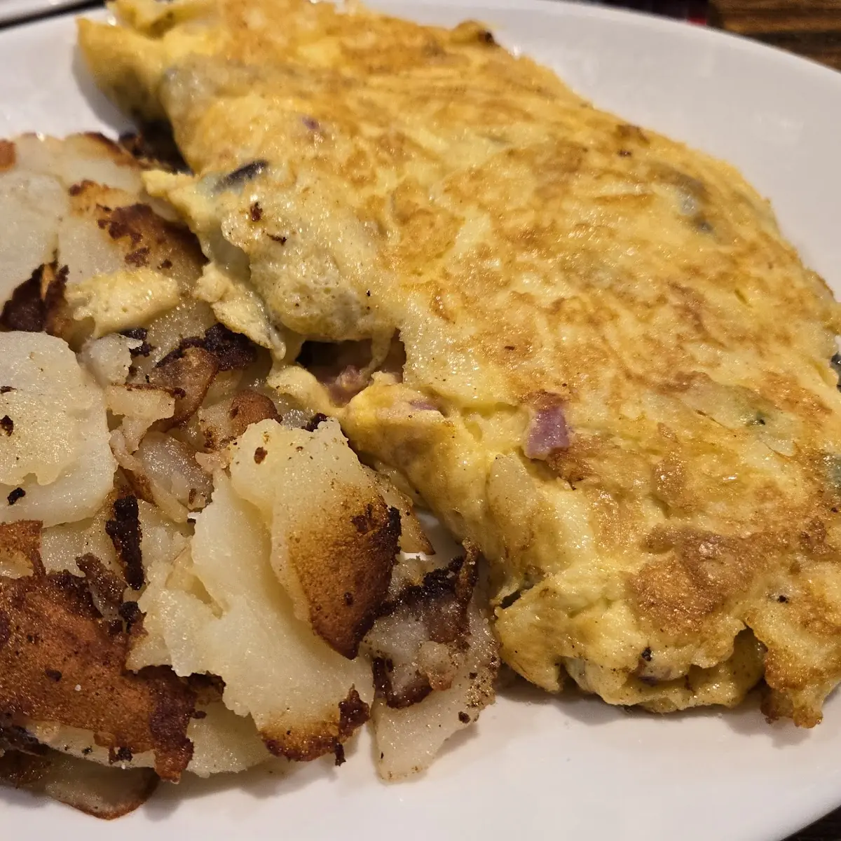 Corned Beef and Swiss Omelet