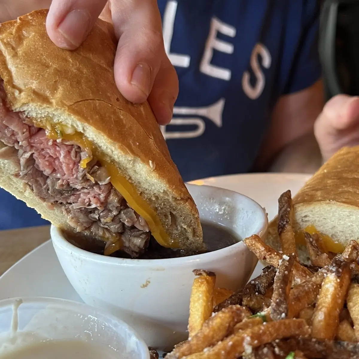 Prime Rib Dip Sandwich