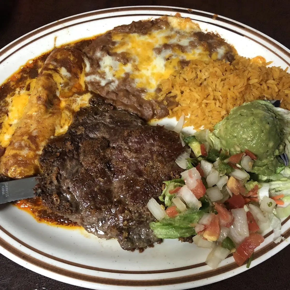 Steak Cheese Enchiladas Rice