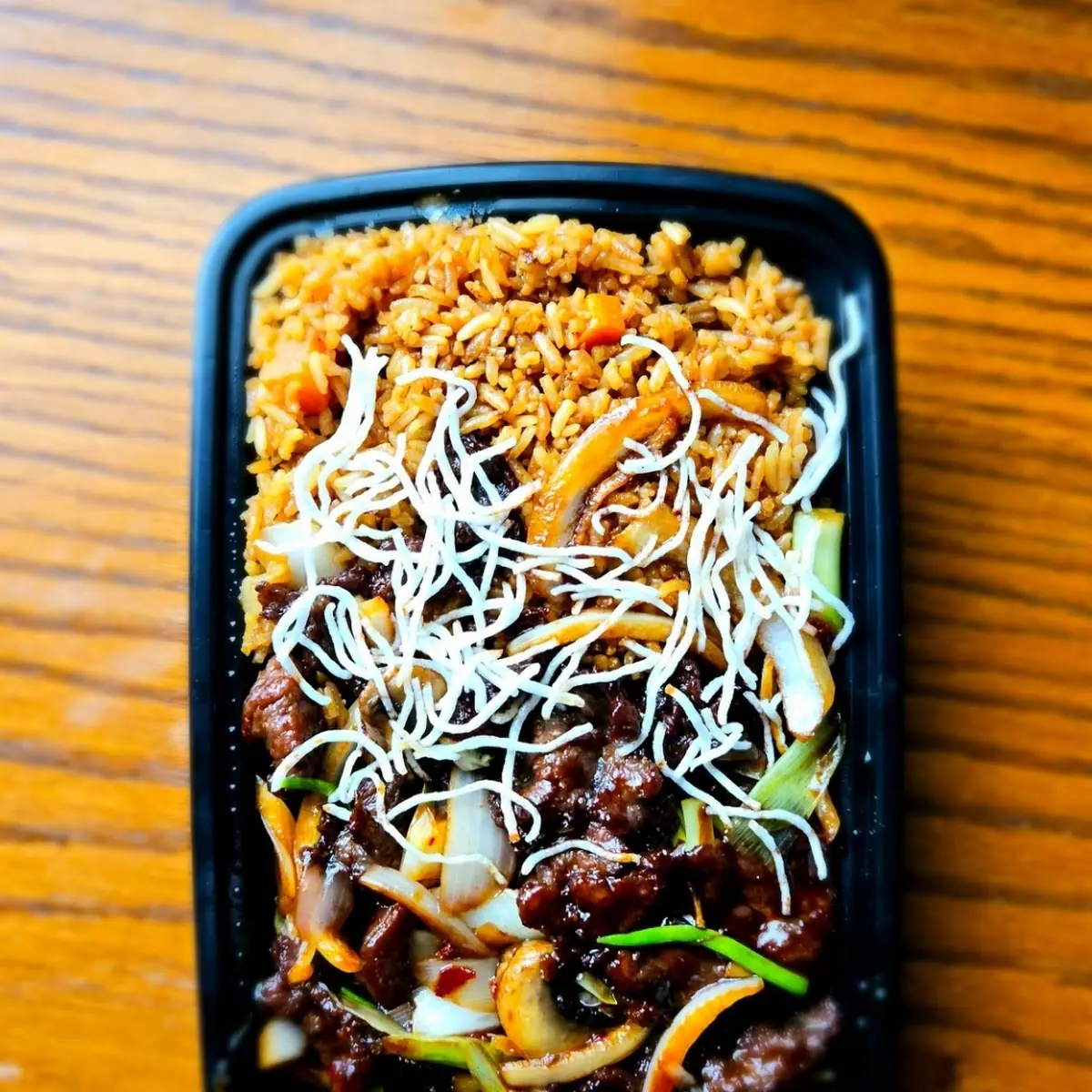 Combination Mongolian Beef and Fried Rice