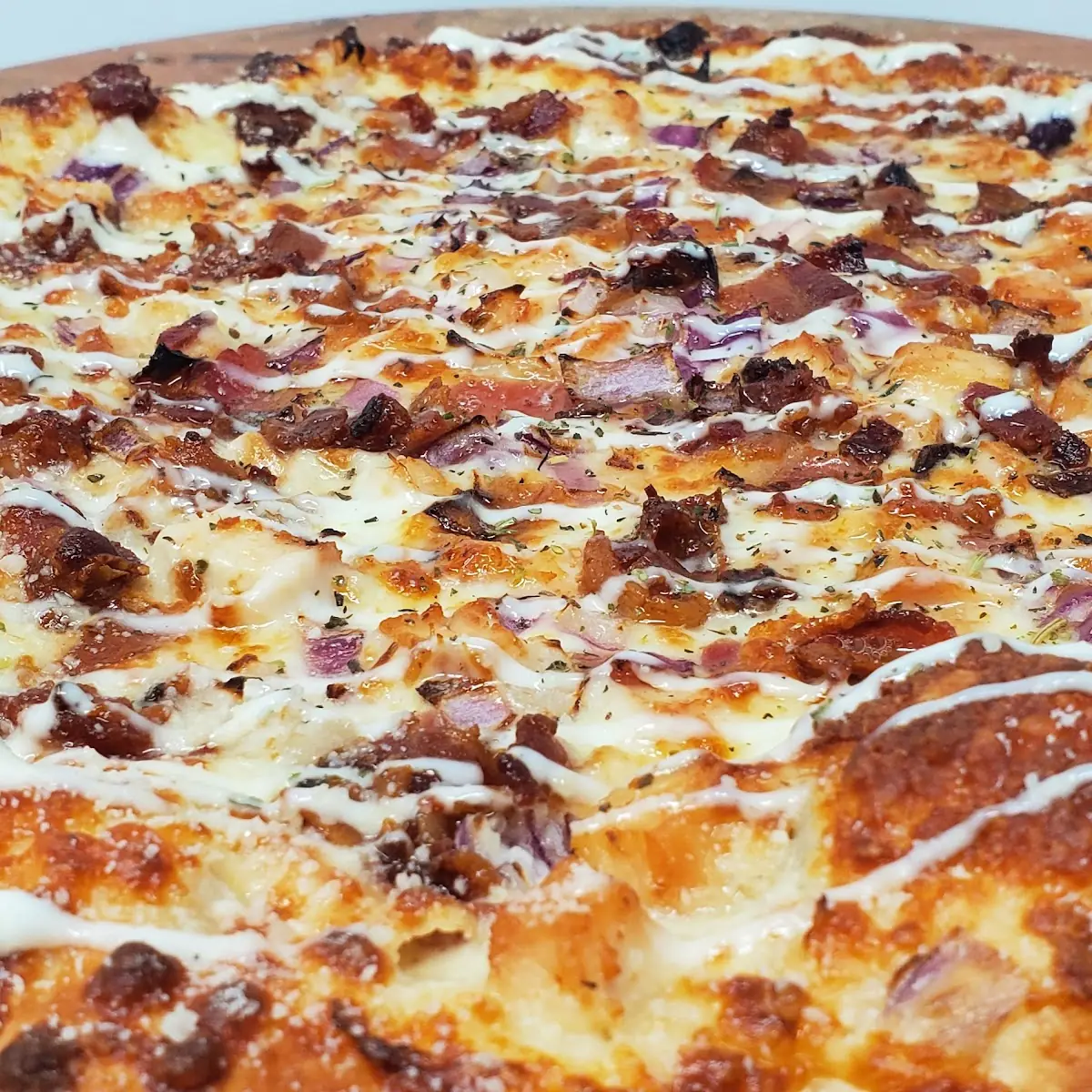 Chicken Bacon Ranch Pizza