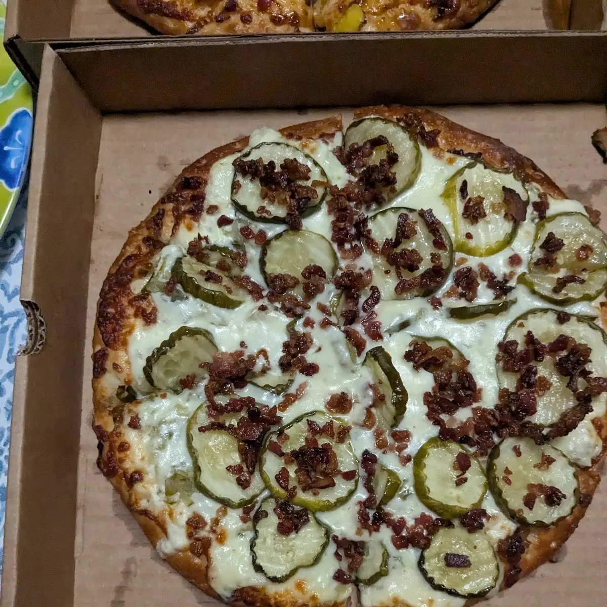 Spicy Pickle Chips with Ranch