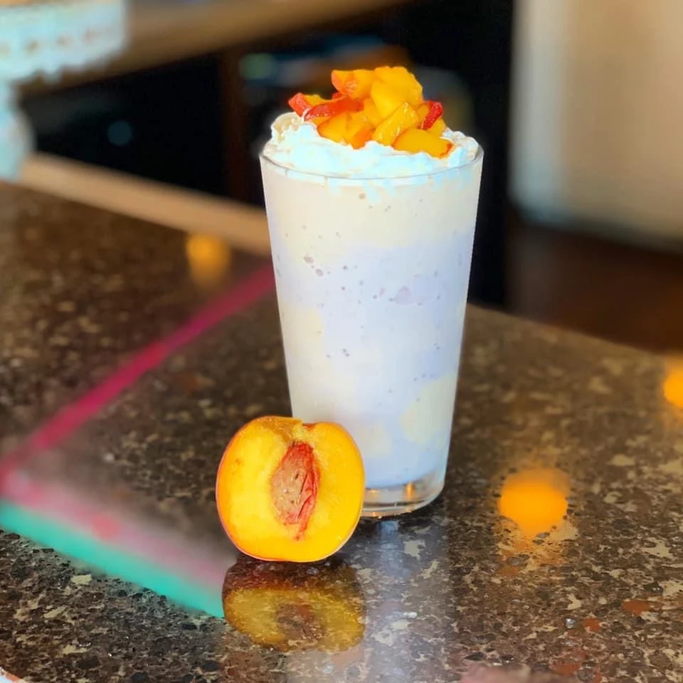 Strawberry Peach Milkshake