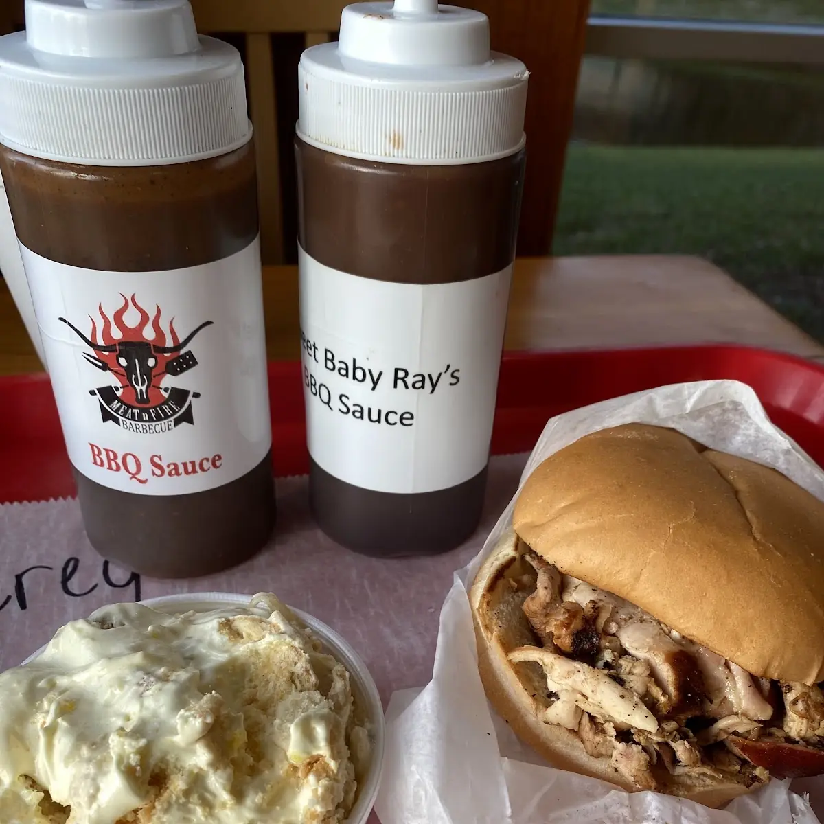 Banana Pudding and Pulled Pork Sandwich