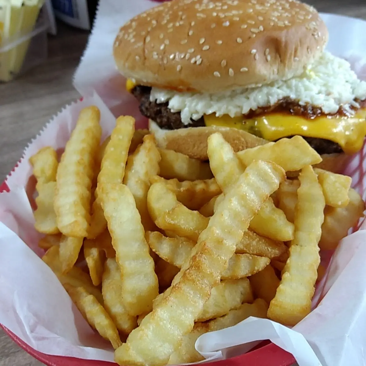 Burger and Fries