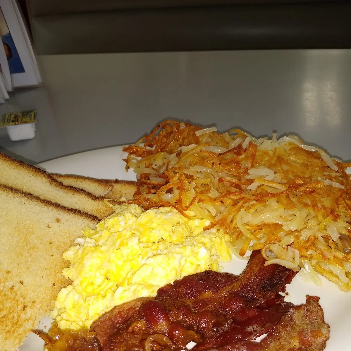 Hash Browns Bacon and Egg Toast