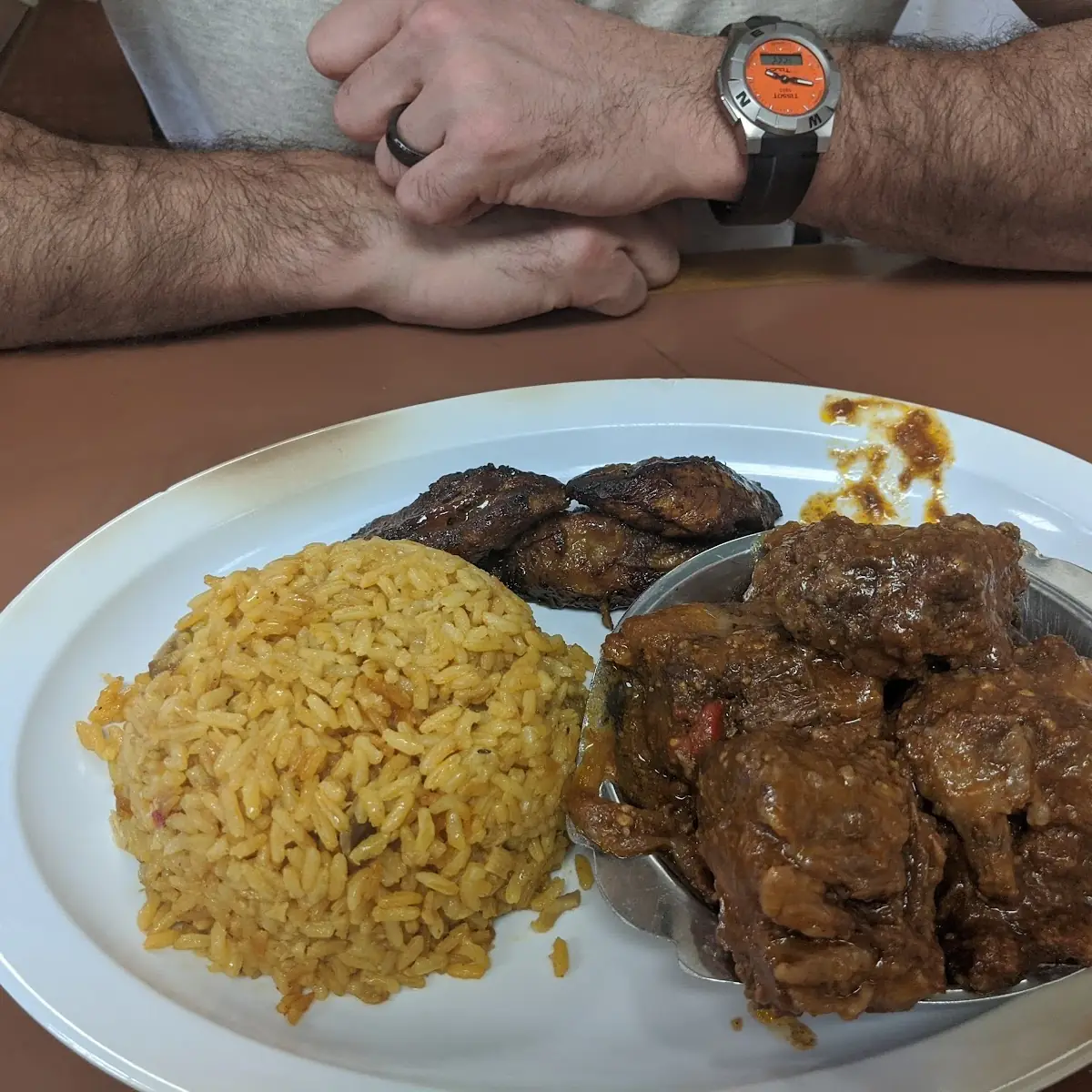 Ox Tail Yuca Plantains Yellow Rice