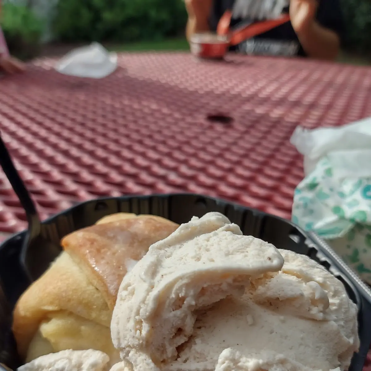 Apple Turnover with Ice Cream