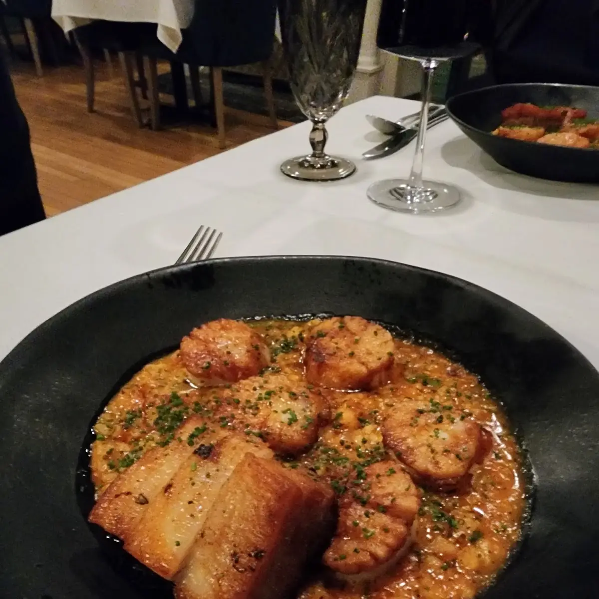 Outer Banks Scallops and Pork Belly