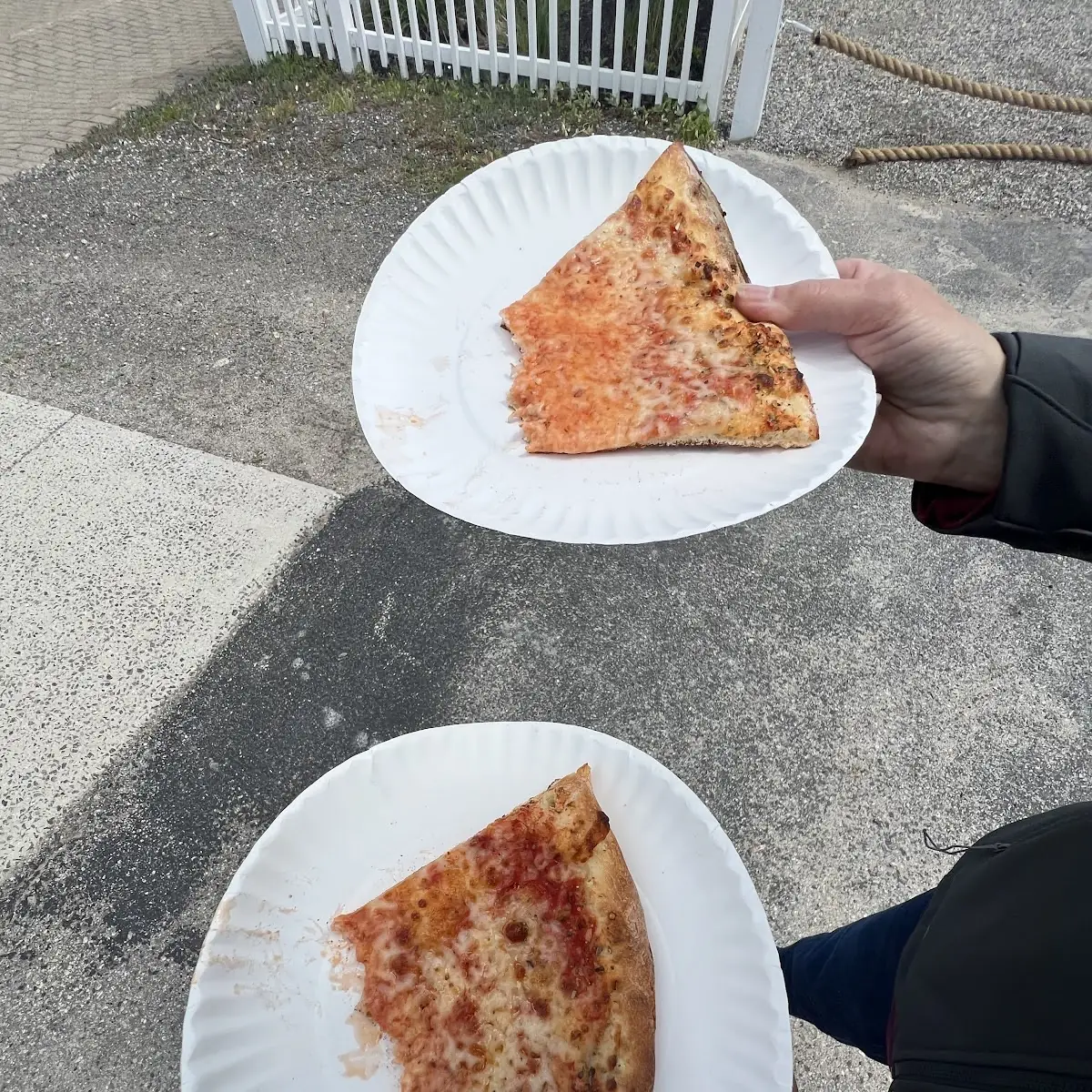 Two Cheese Pizza Slices