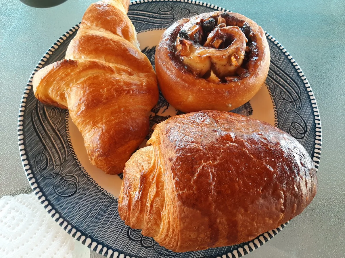 Chocolate Croissant Plain Croissant Cinnamon Roll