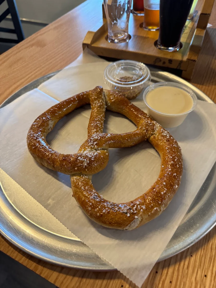 Soft Pretzels with Beer Cheese and Mustard
