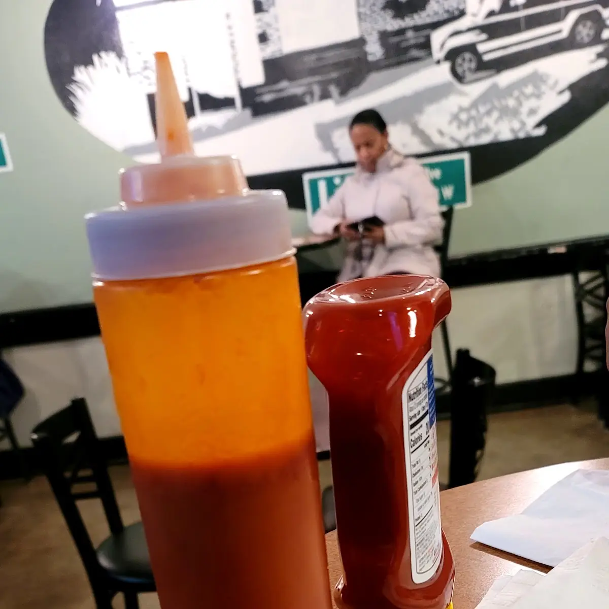 Hot Sauce and Ketchup