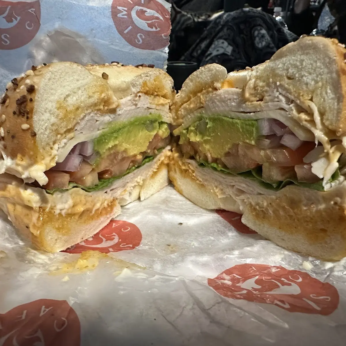 Chipotle Turkey on Everything Bagel