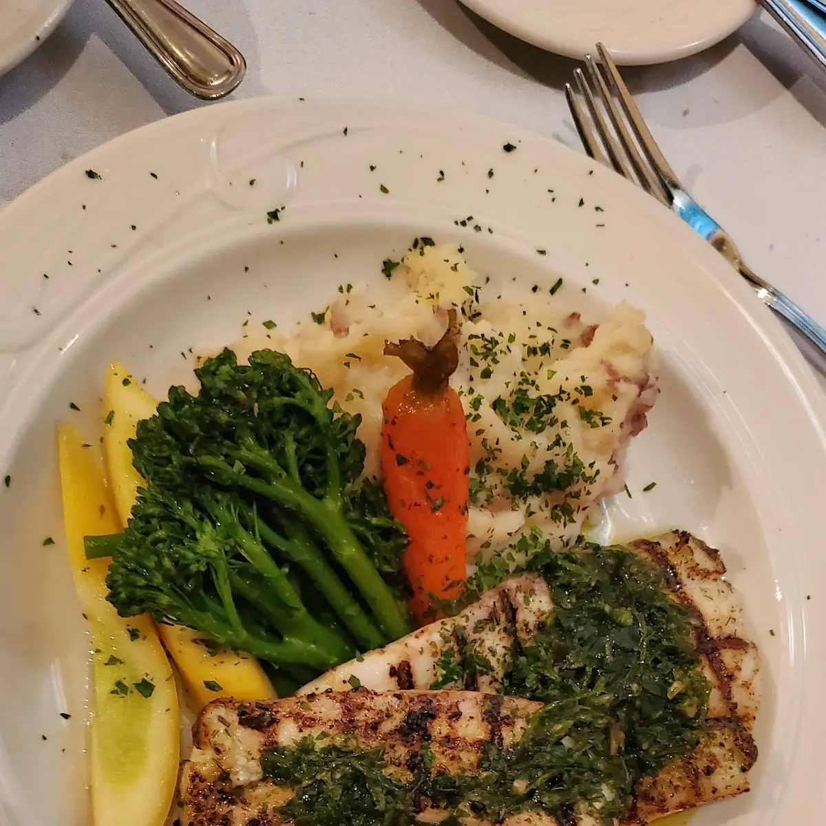 Triple Tail in Adriatic Sauce