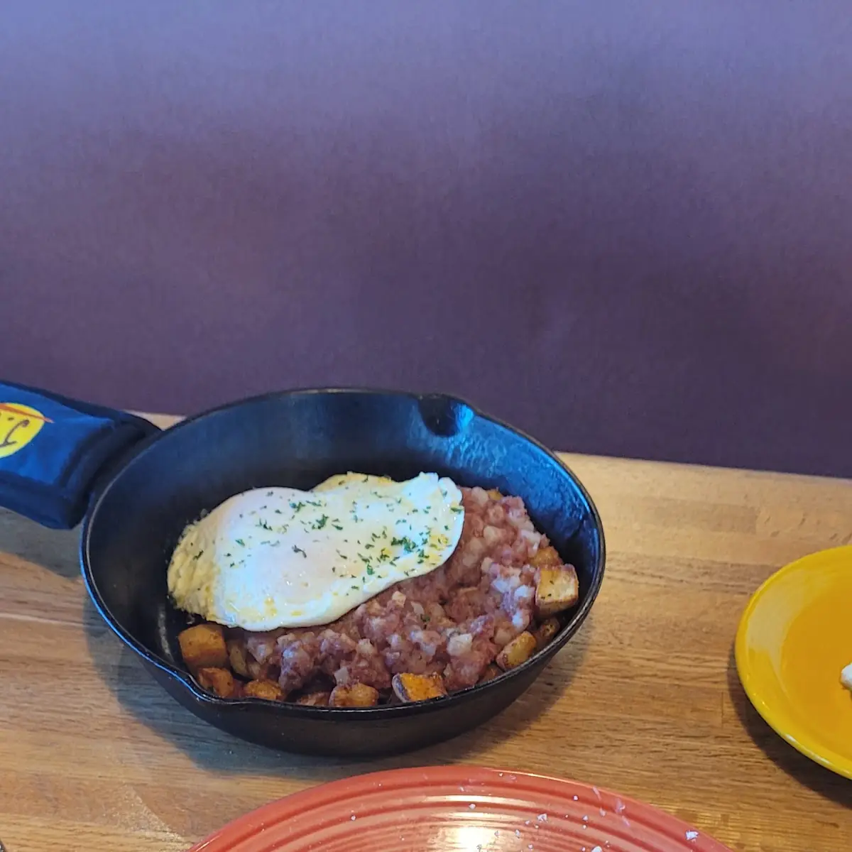 French Toast and Corn Beef Skillet