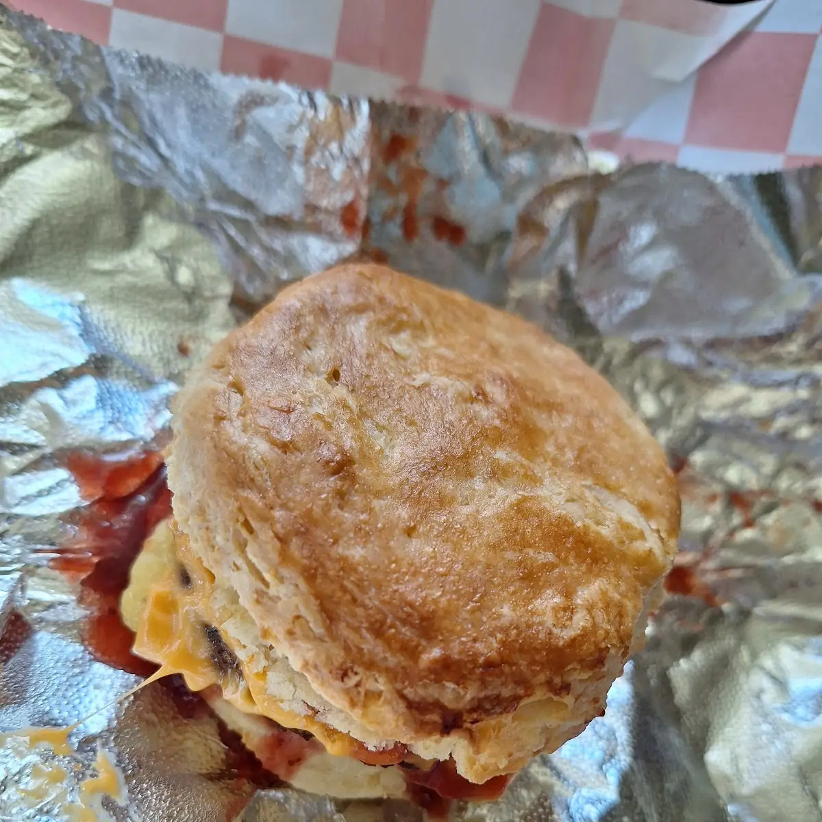 Vegan Biscuit with Strawberry Jam