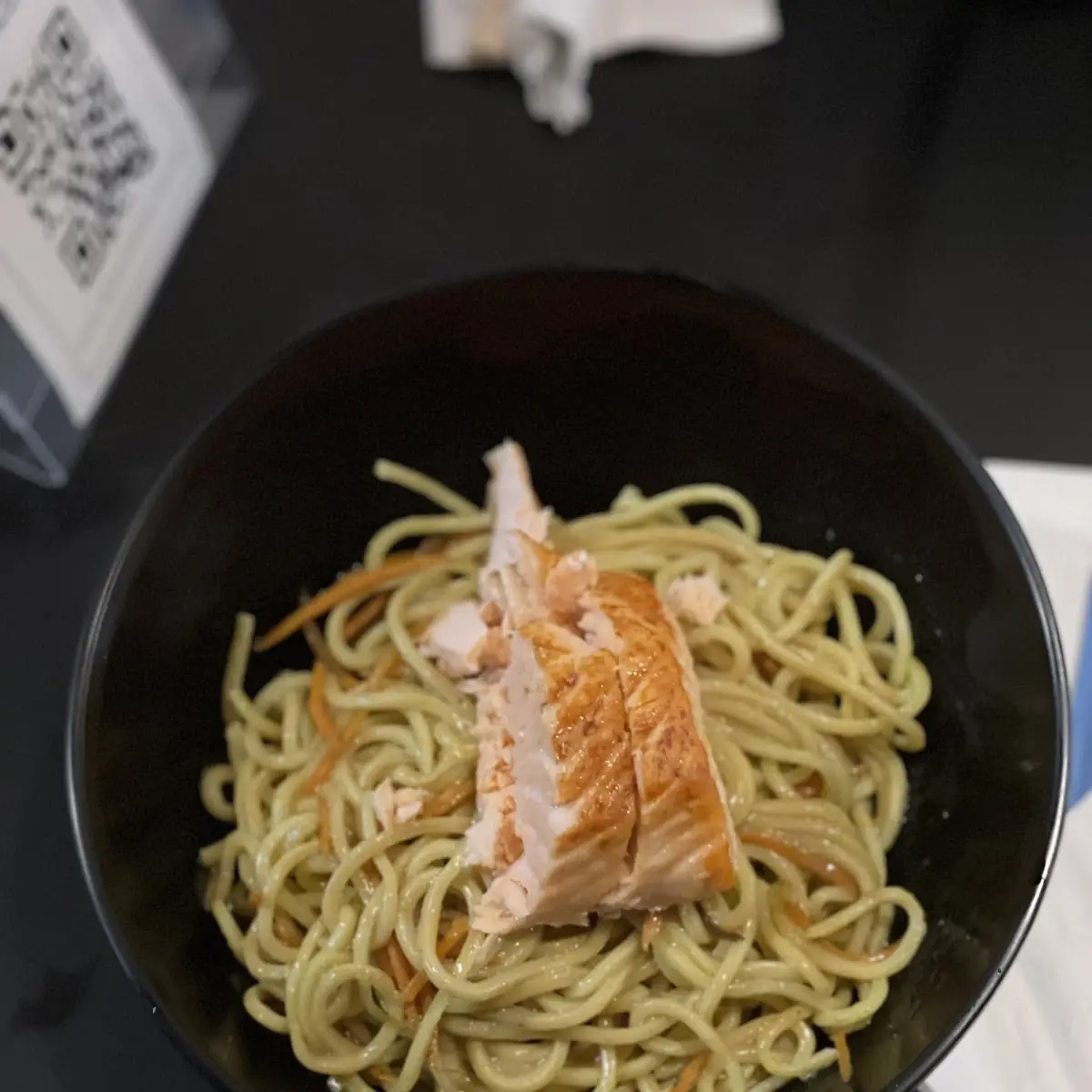 Peanut Butter Pasta with Salmon