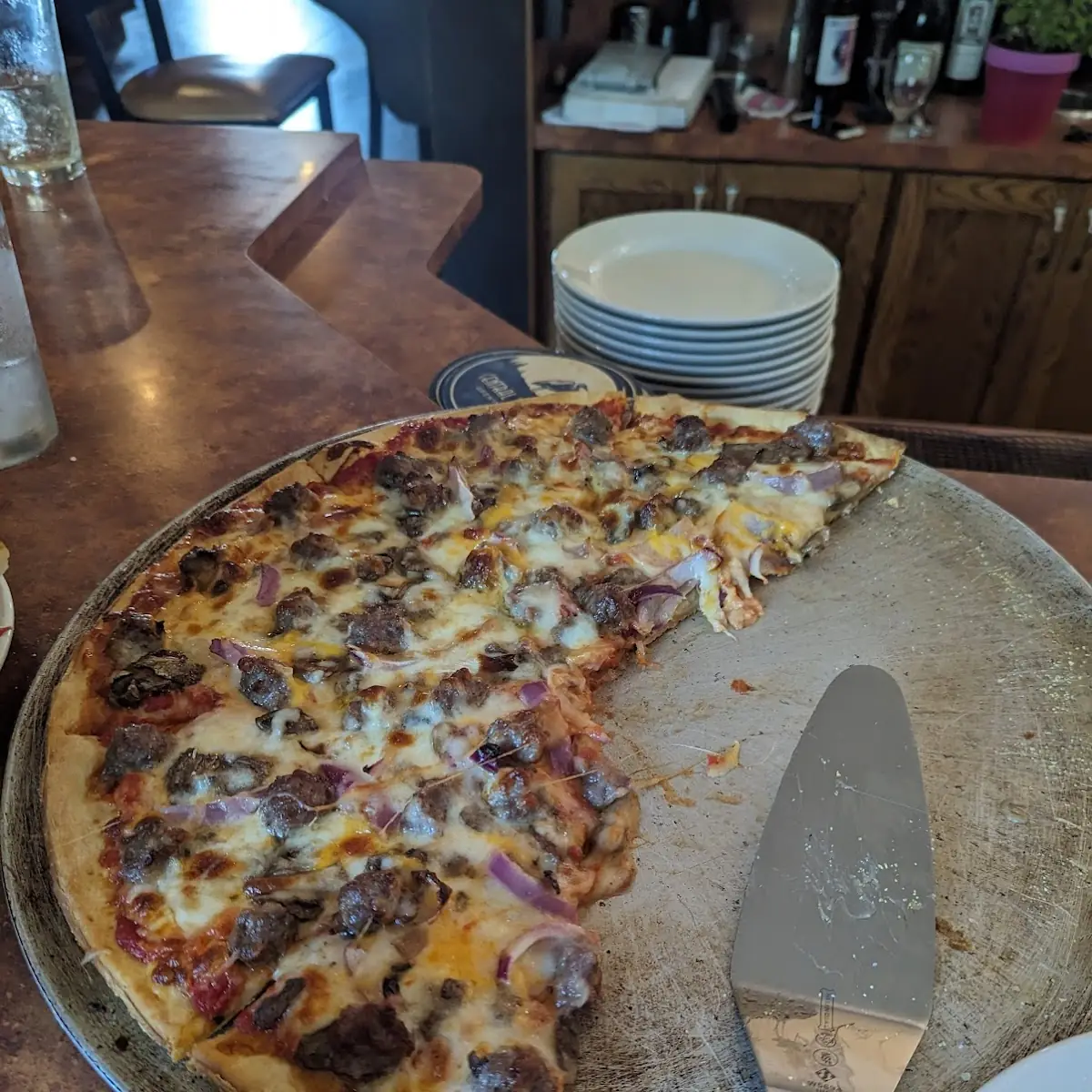 Sausage Mushroom Onion Pizza
