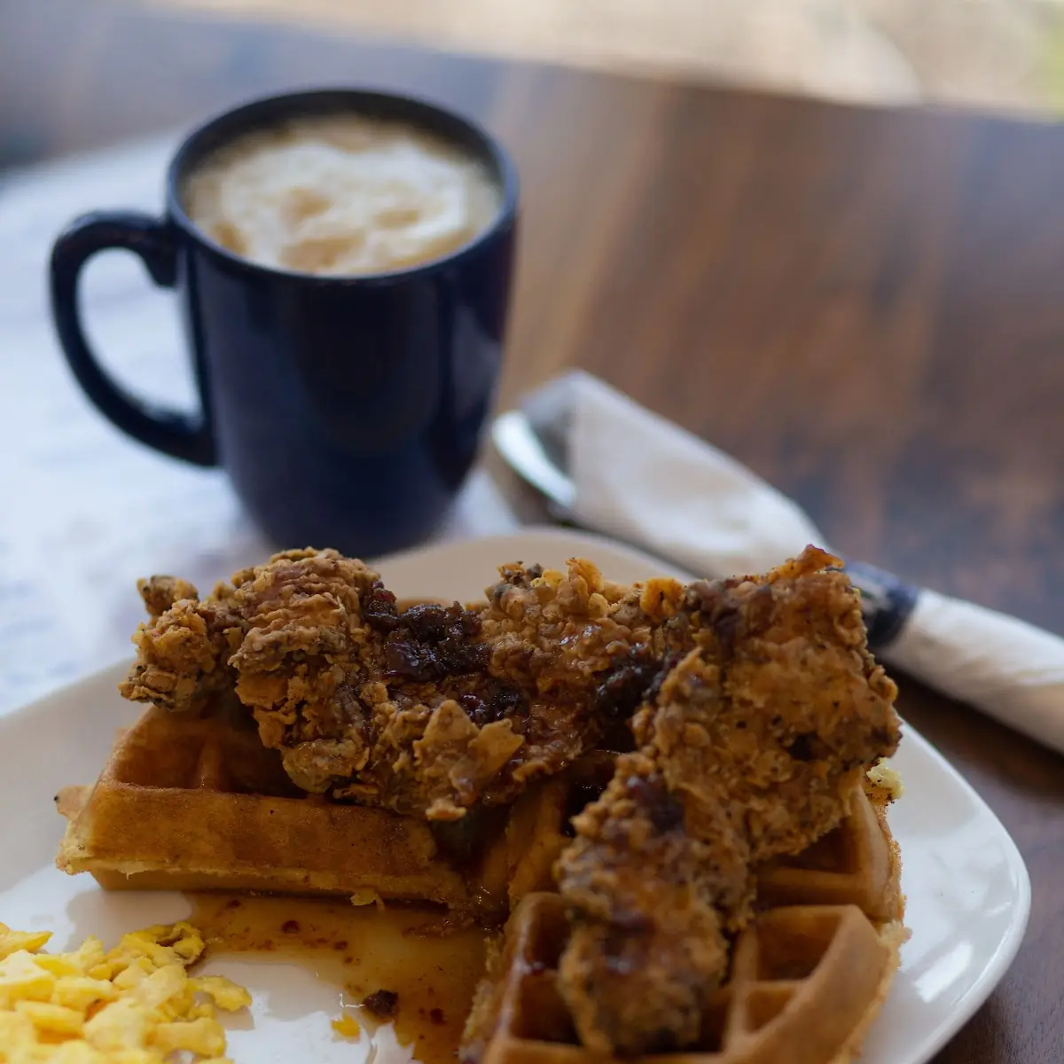 Kickin' Chicken Waffles