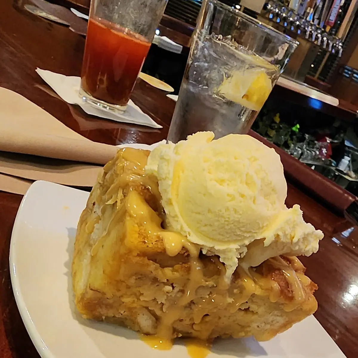 Butterscotch Marshmallow Bread Pudding