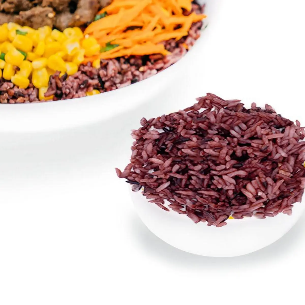 Purple Rice White Rice