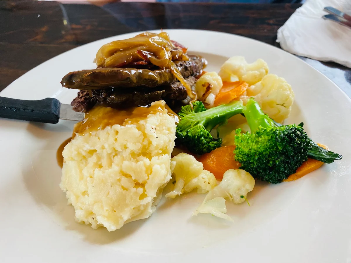 Beef Liver with Mash Potatoes