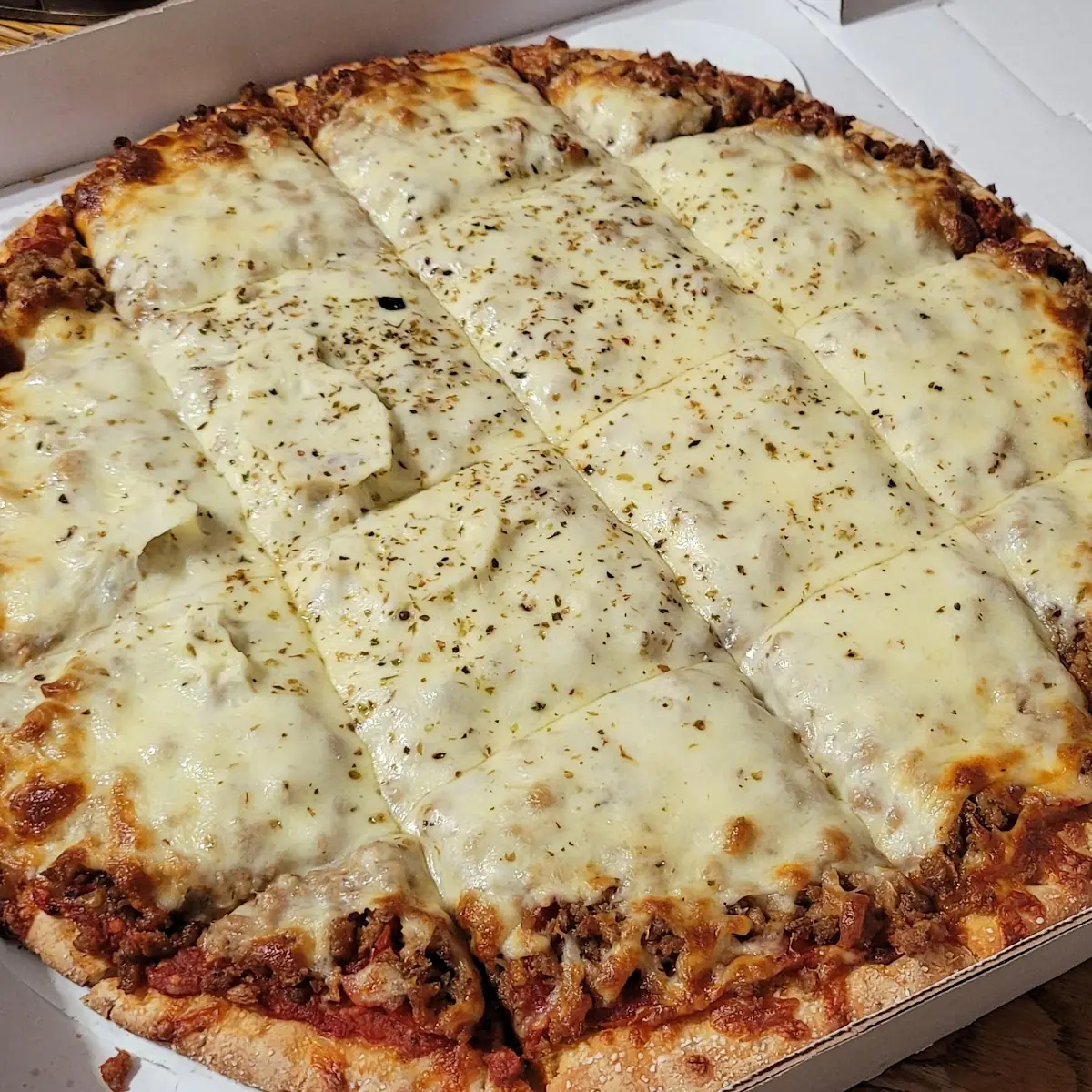 Pepperoni and Sausage Pizza