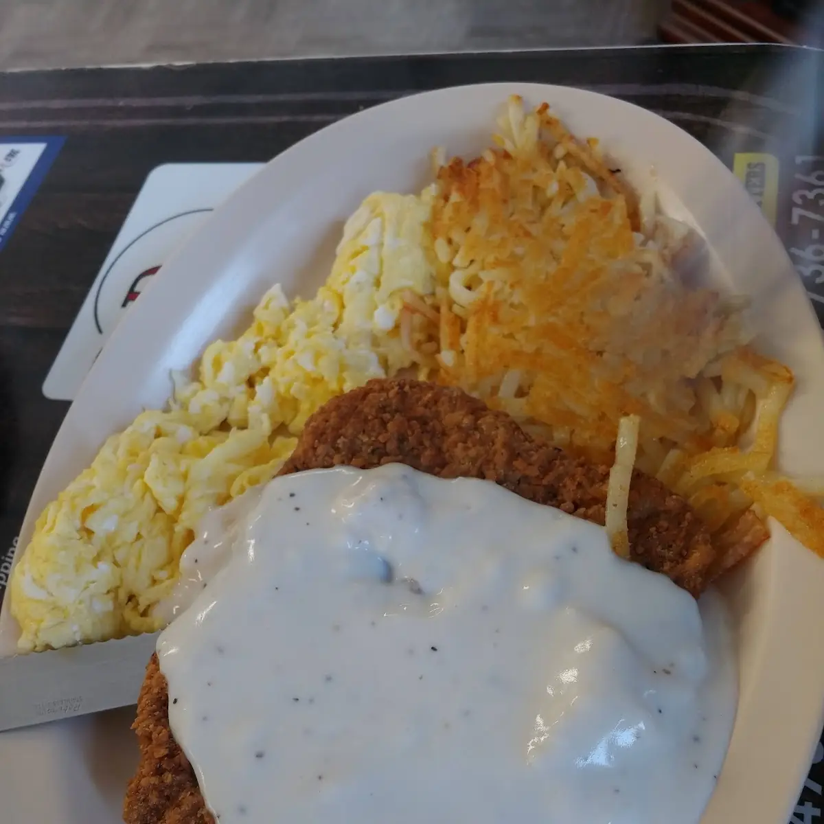 Country Fried Steak with Eggs