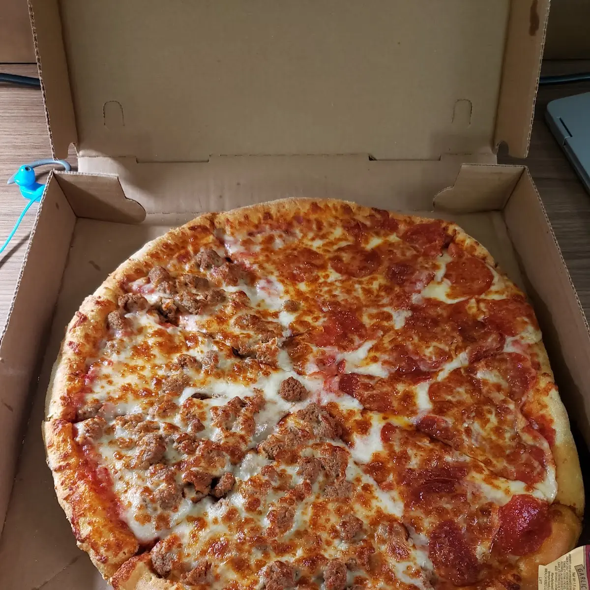 1 2 Pepperoni 1 2 Sausage Pizza