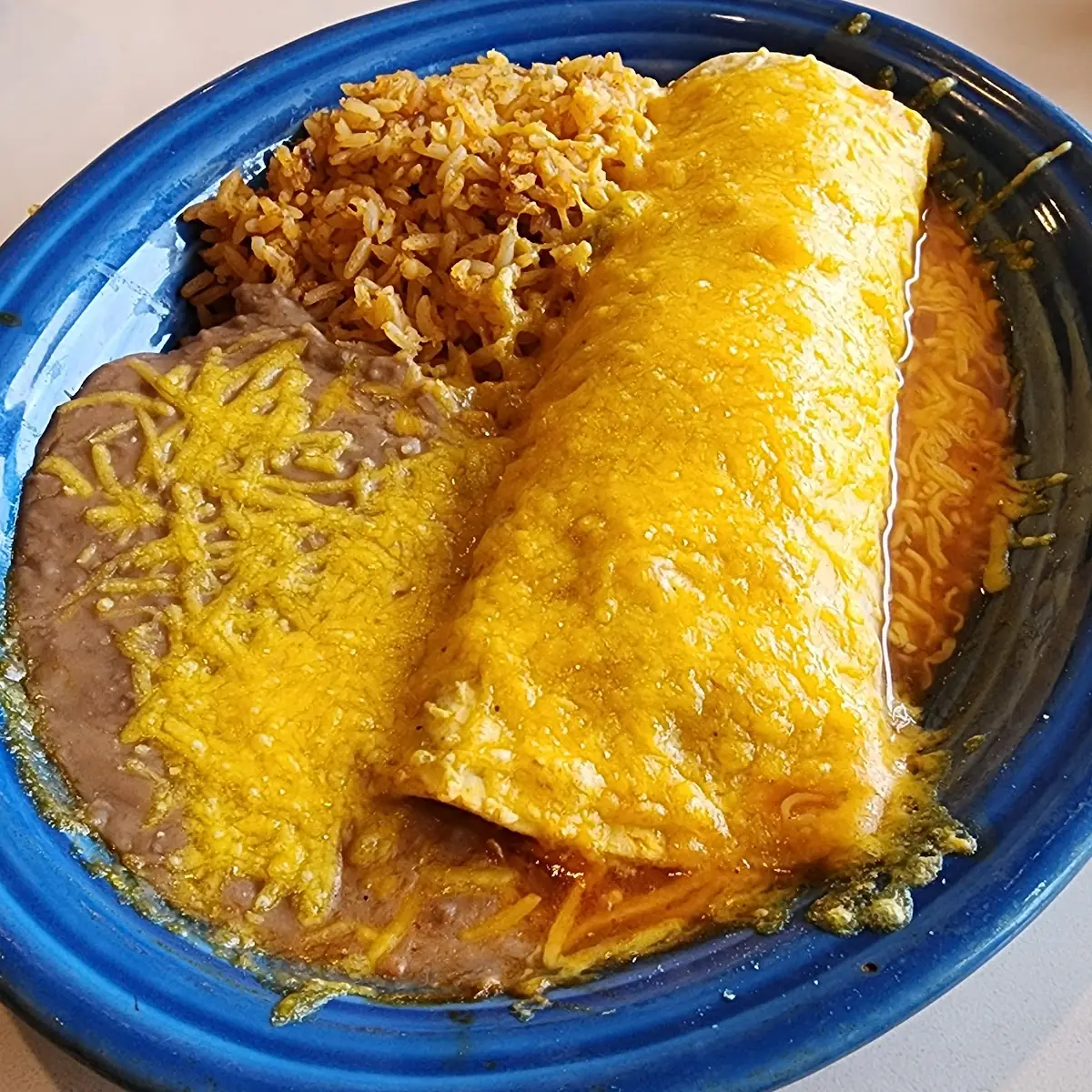 Beef Enchiladas with Rice Beans