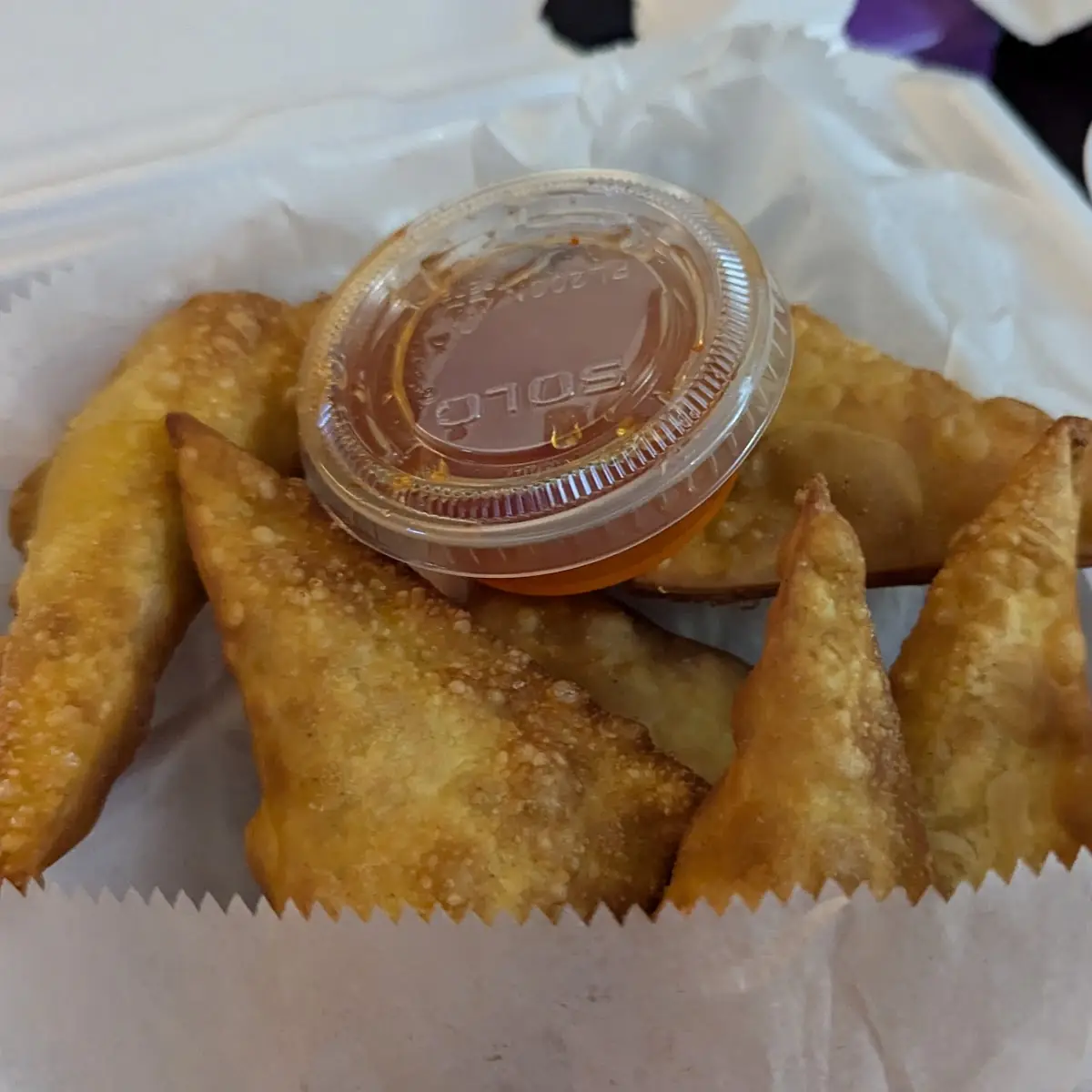 Six Crab Rangoon