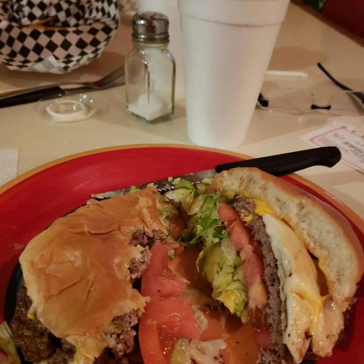 Cheese Burger with a Fried Egg