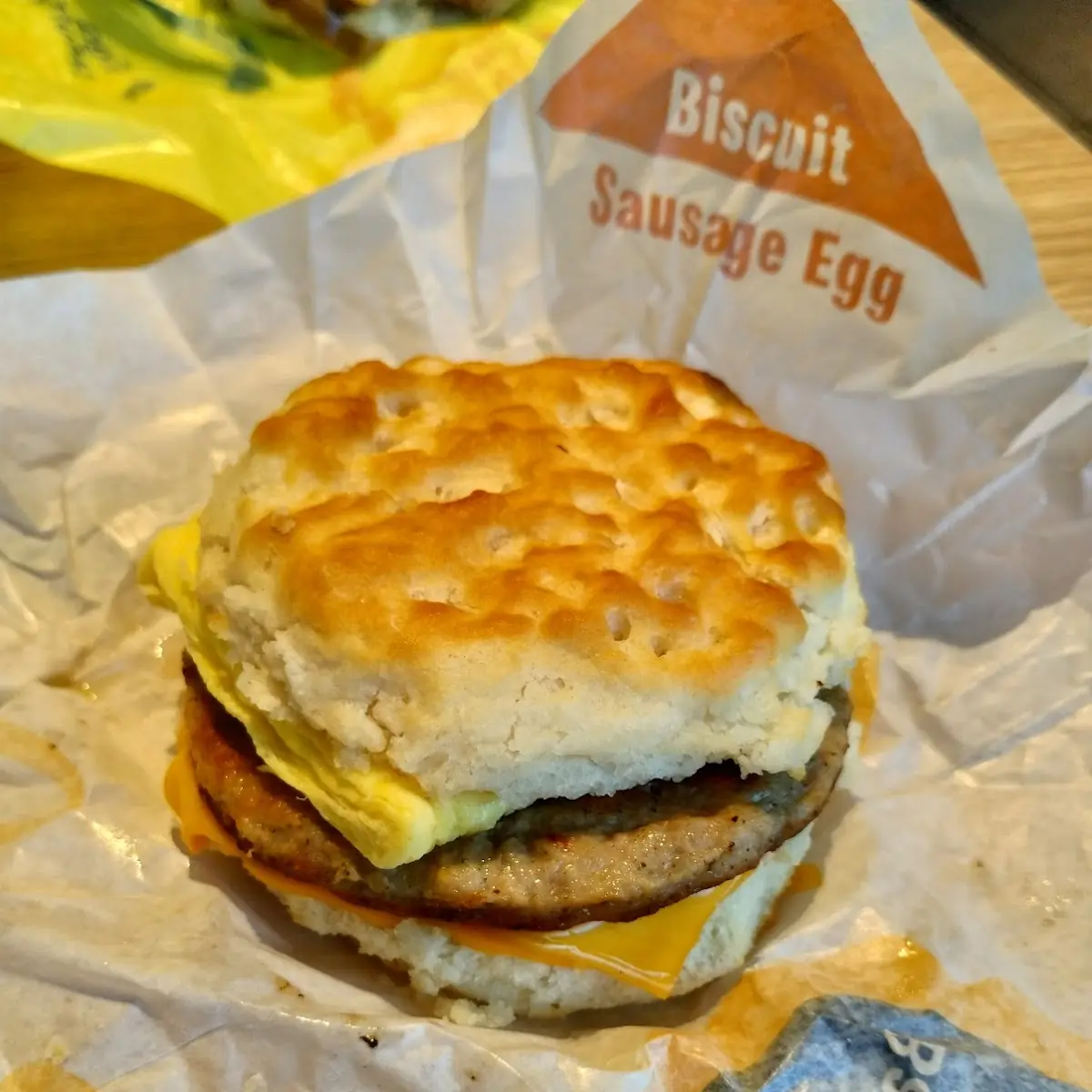 Sausage Egg Cheese Biscuit