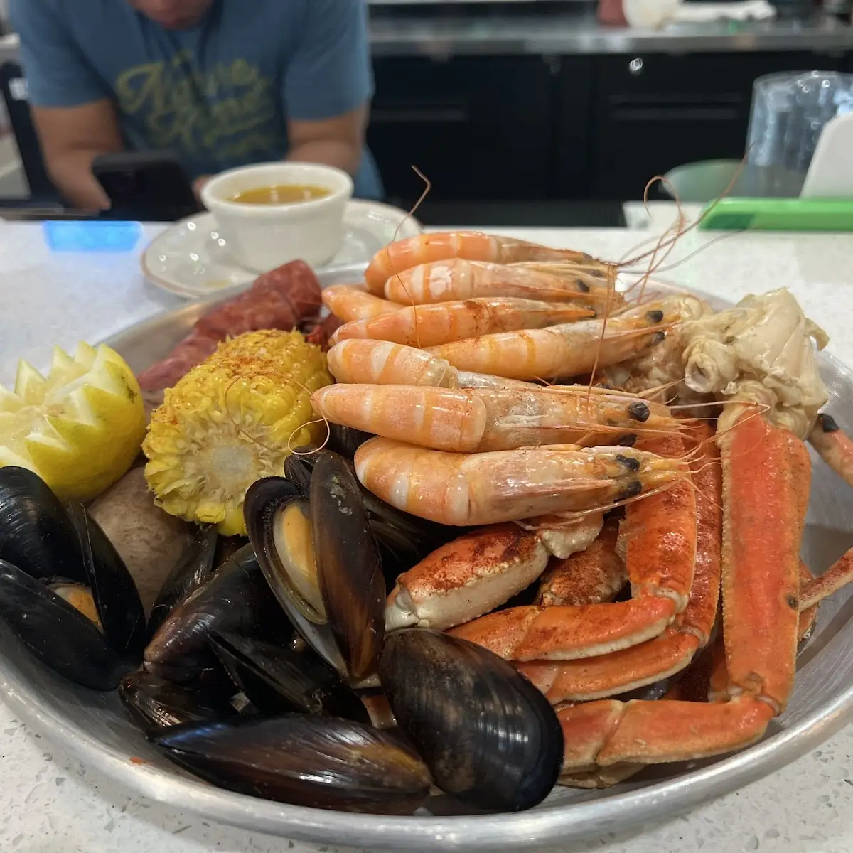 Seafood Platter Oyster Shrimp Catfish