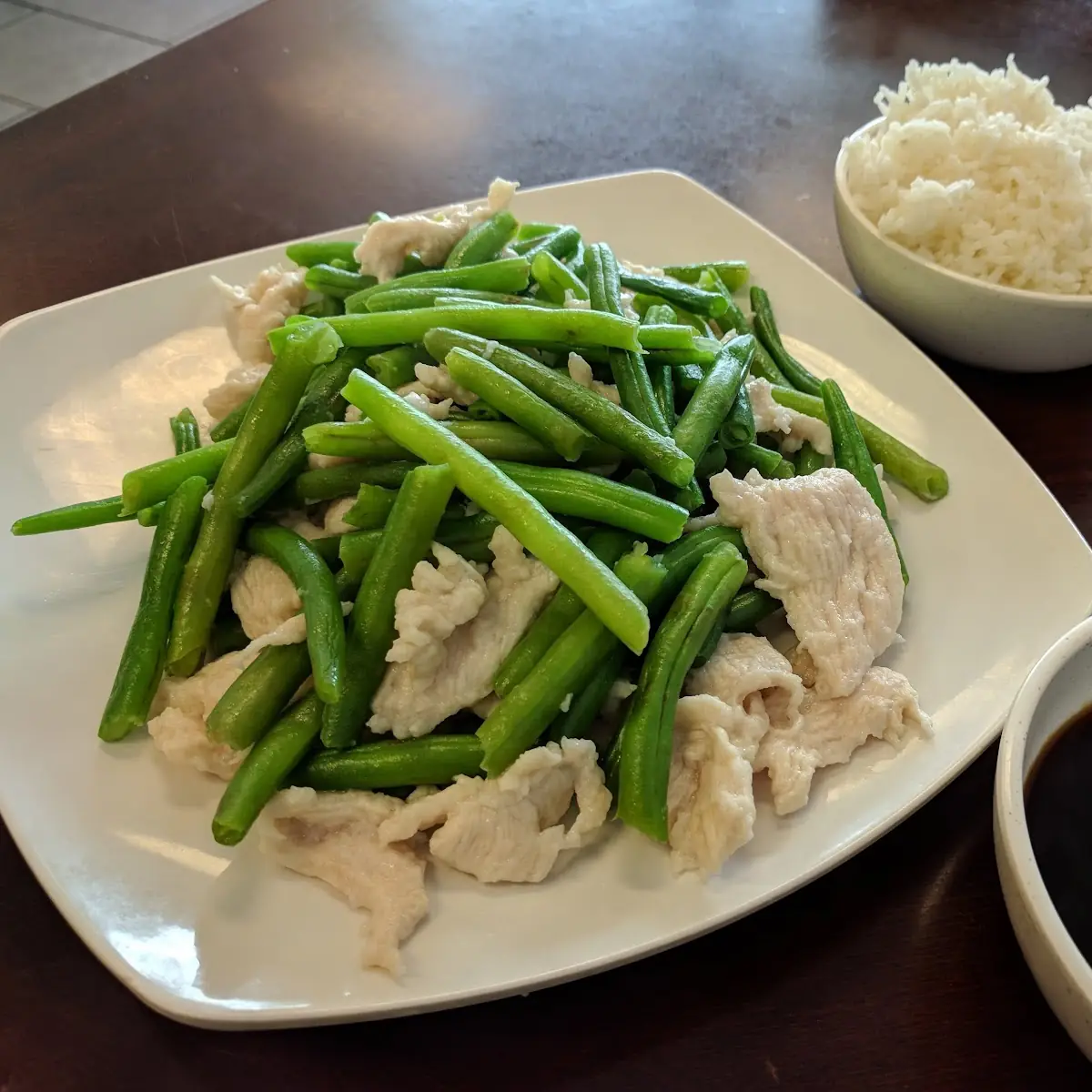 Steamed Chicken w String Beans
