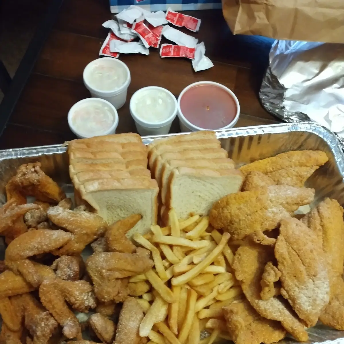 Catfish and Wings Family Pack