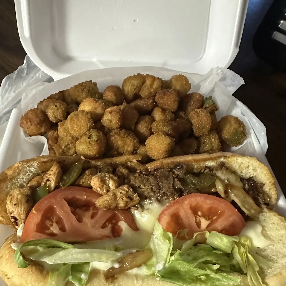 Philly Cheesesteak & Chicken Philly Sandwich