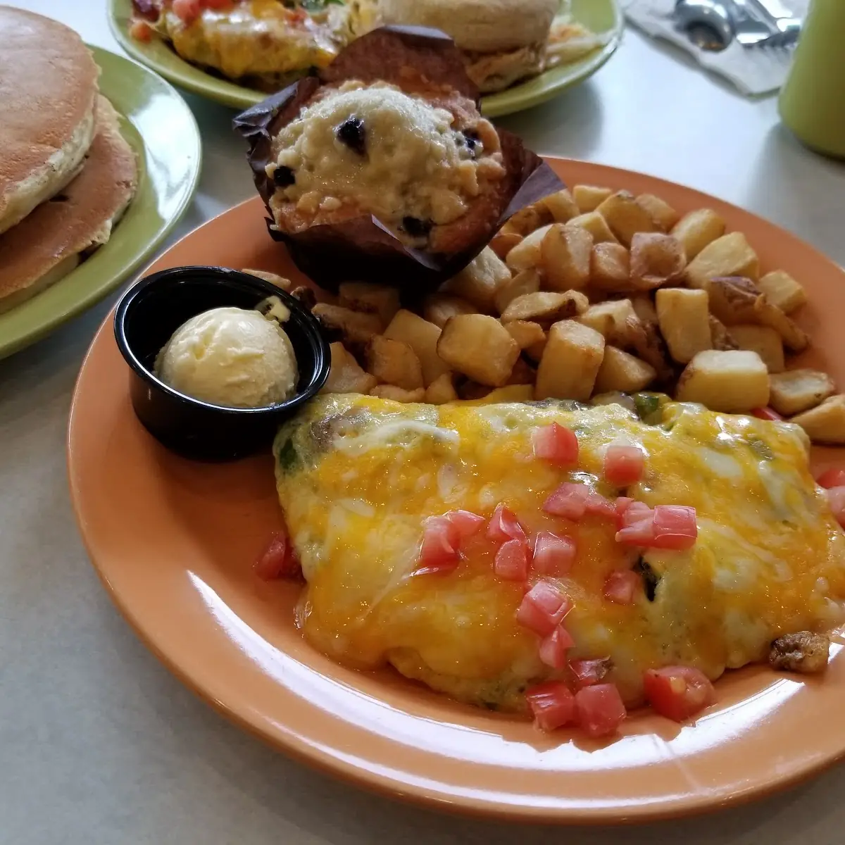 Mini Veggie Omelette with Potato Chunks