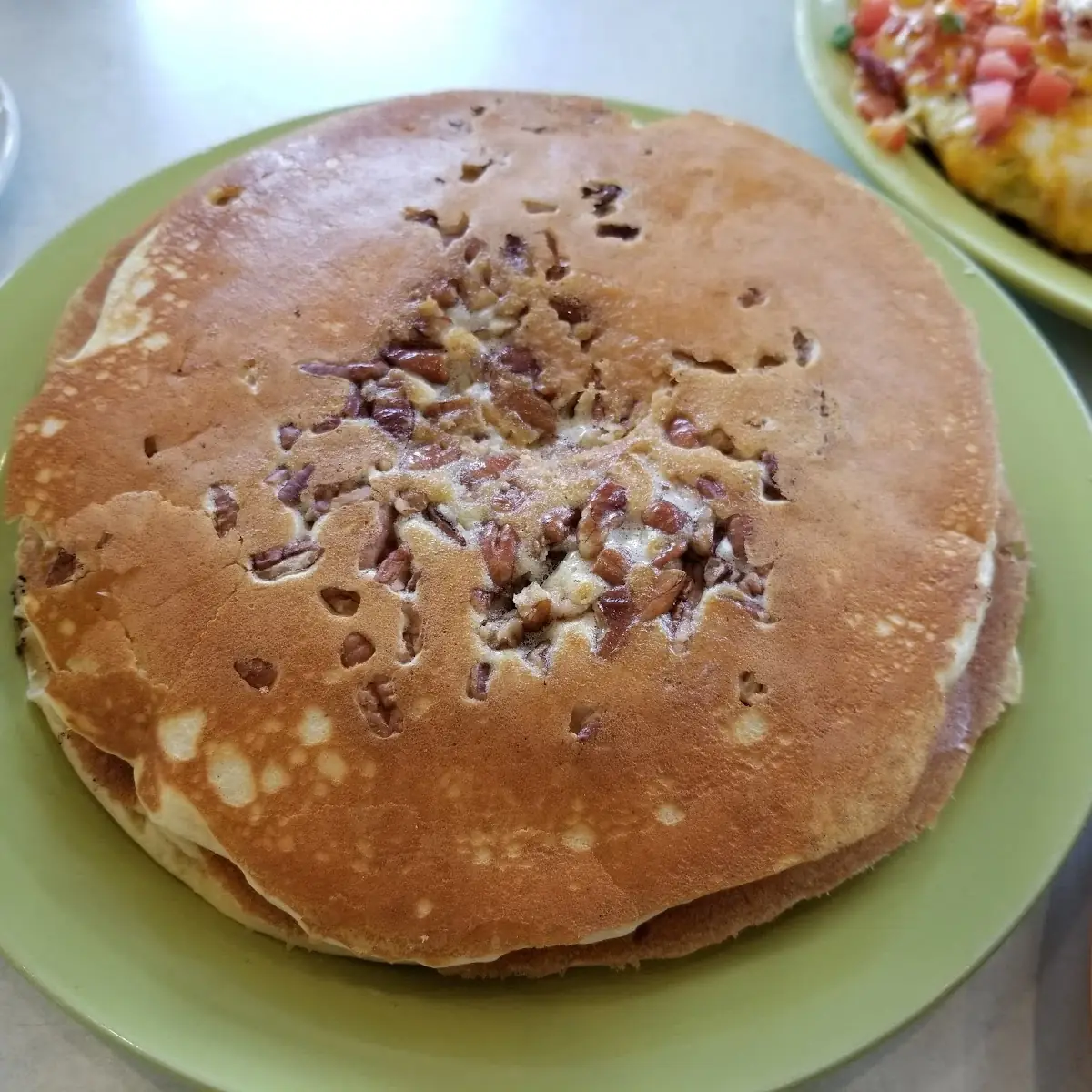 Tall Stack Pancakes with Pecans