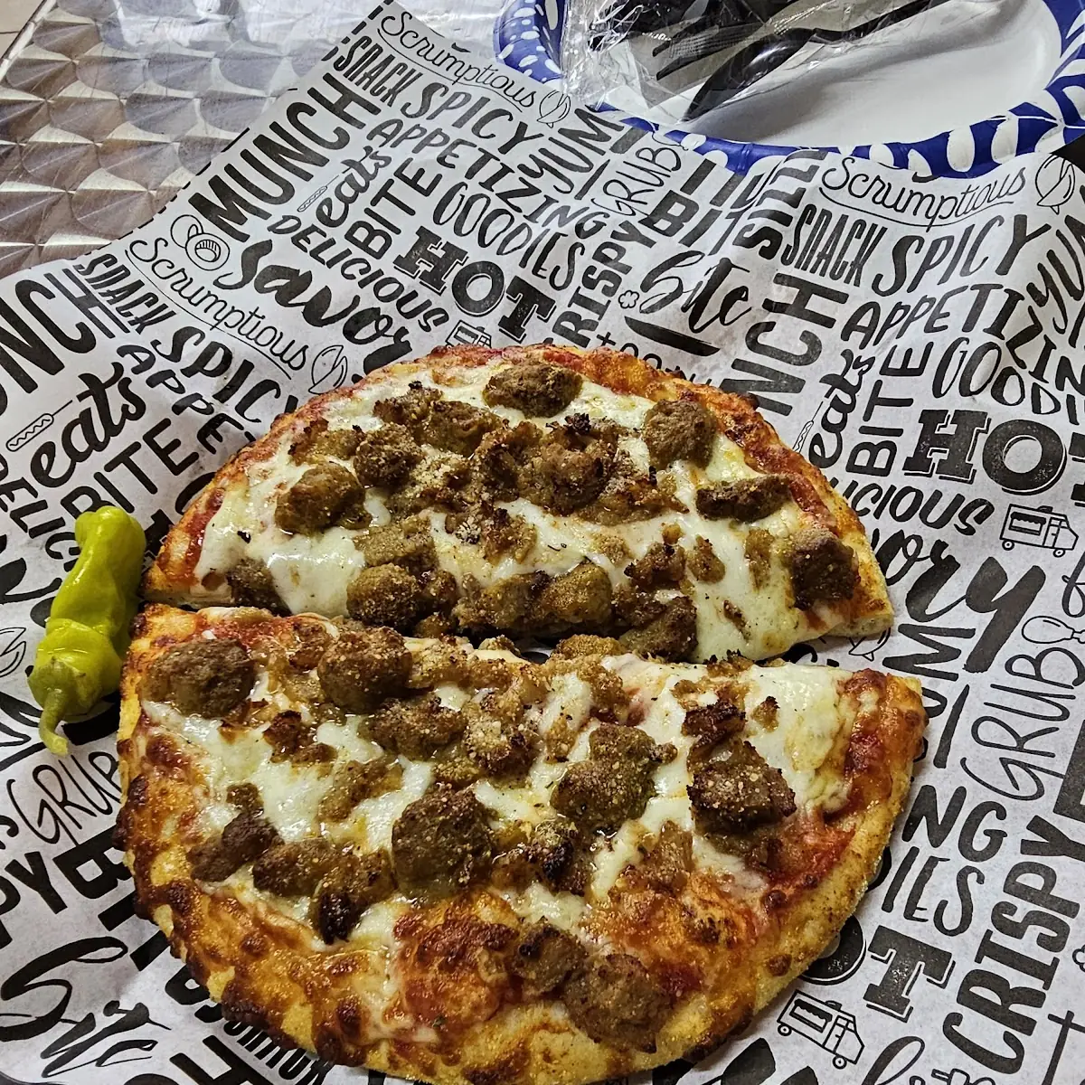 Steak and Italian Sausage Personal Pizza