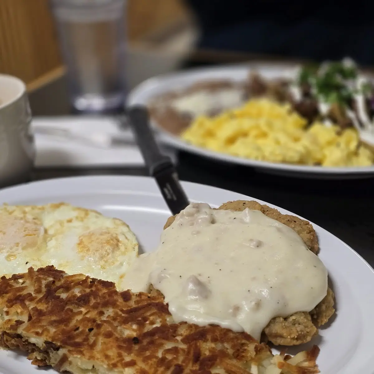 Country Fried Steak and Eggs