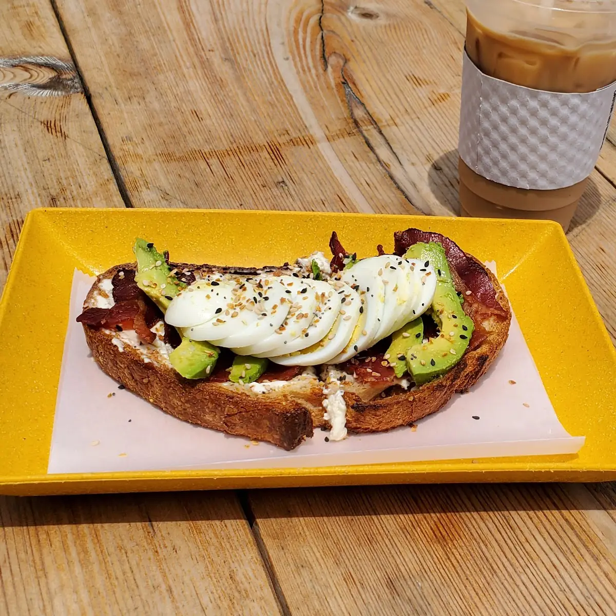 Egg Bacon and Avocado Toast