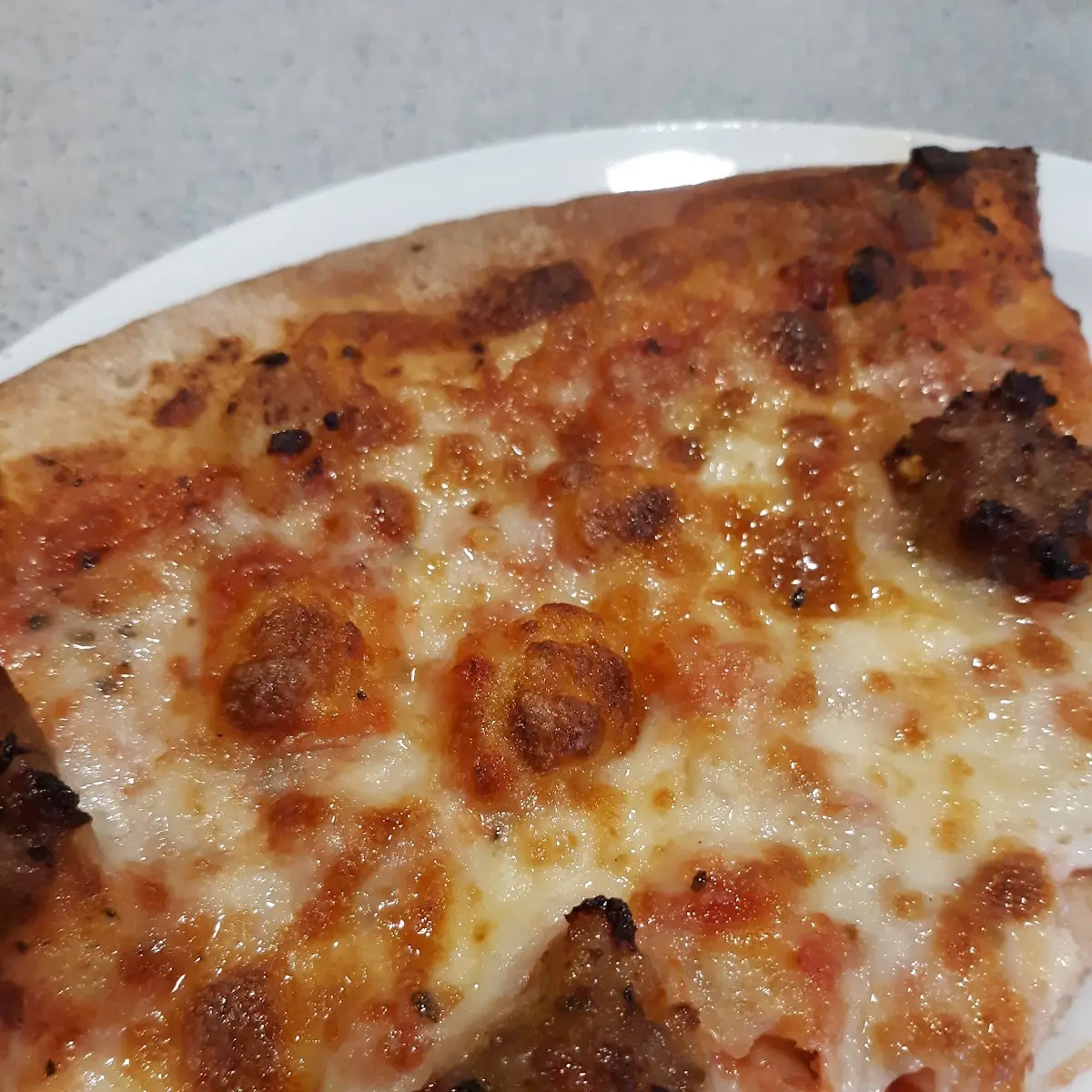 Sausage and Cheese Pizza