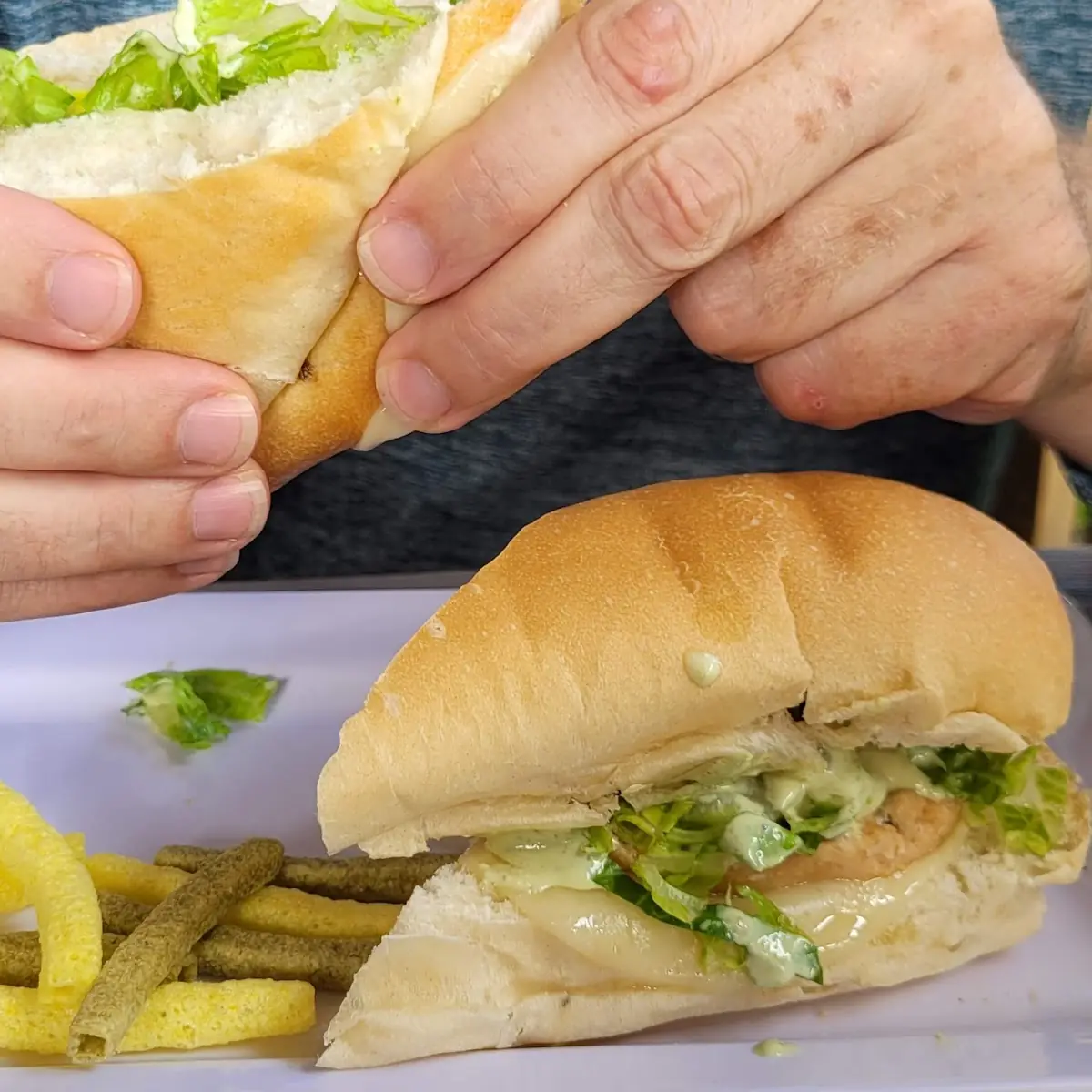 Grill Salmon Sandwich