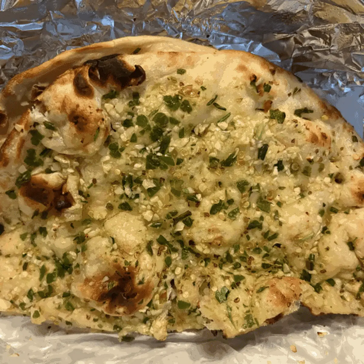 Garlic Cilantro Naan Bread